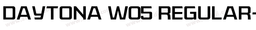 Daytona W05 Regular字体转换